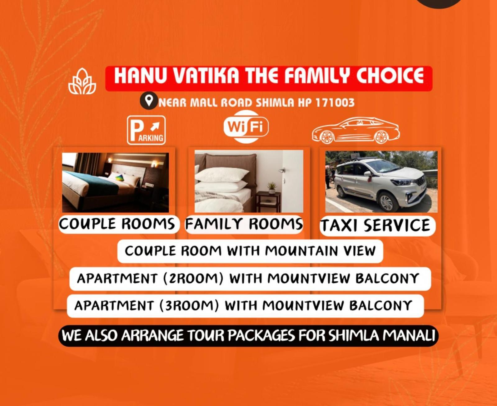 Hanu Vatika The Family Choice شيملا المظهر الخارجي الصورة